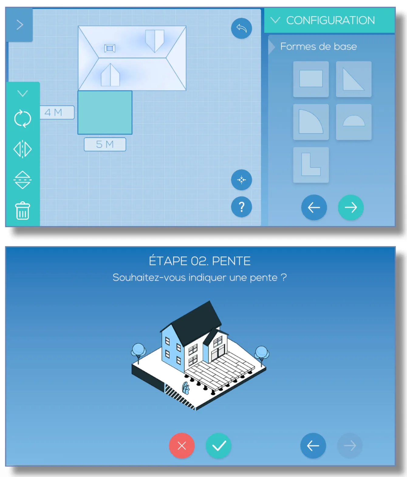 Interface application Unity Jouplast